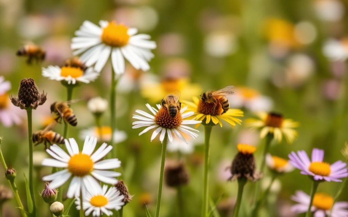 Beekeeper checking Best Pollinator Plants Apiary for forage mapping