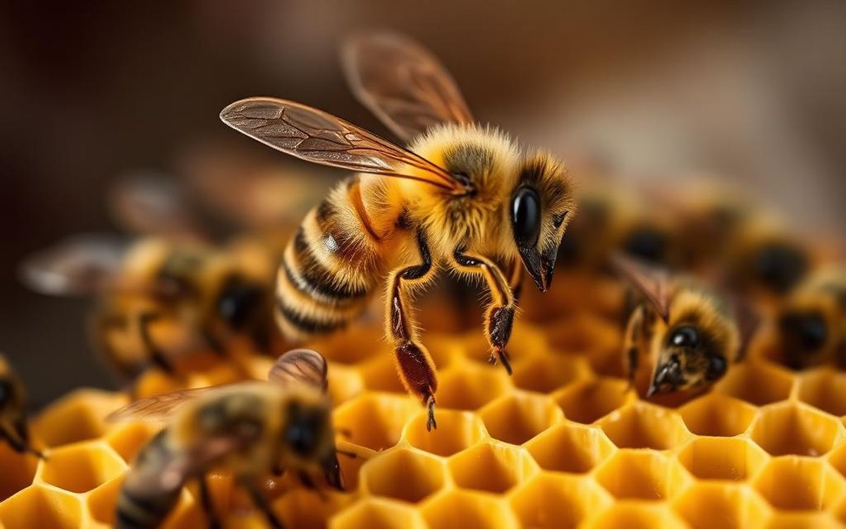 Beekeeper checking Understanding Bee Communication Waggle for bee biology