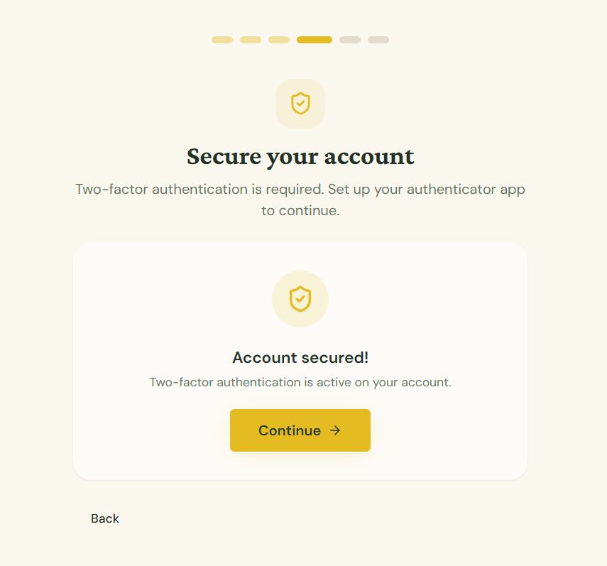 Secure your account