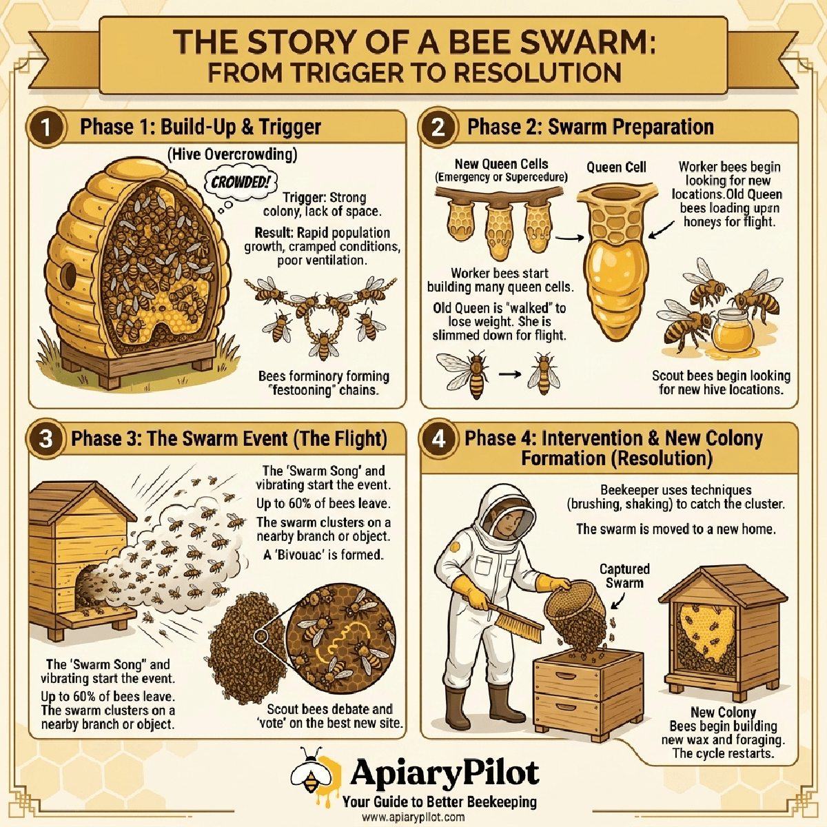 Story Of A Bee Swarm From Trigger To Resolution