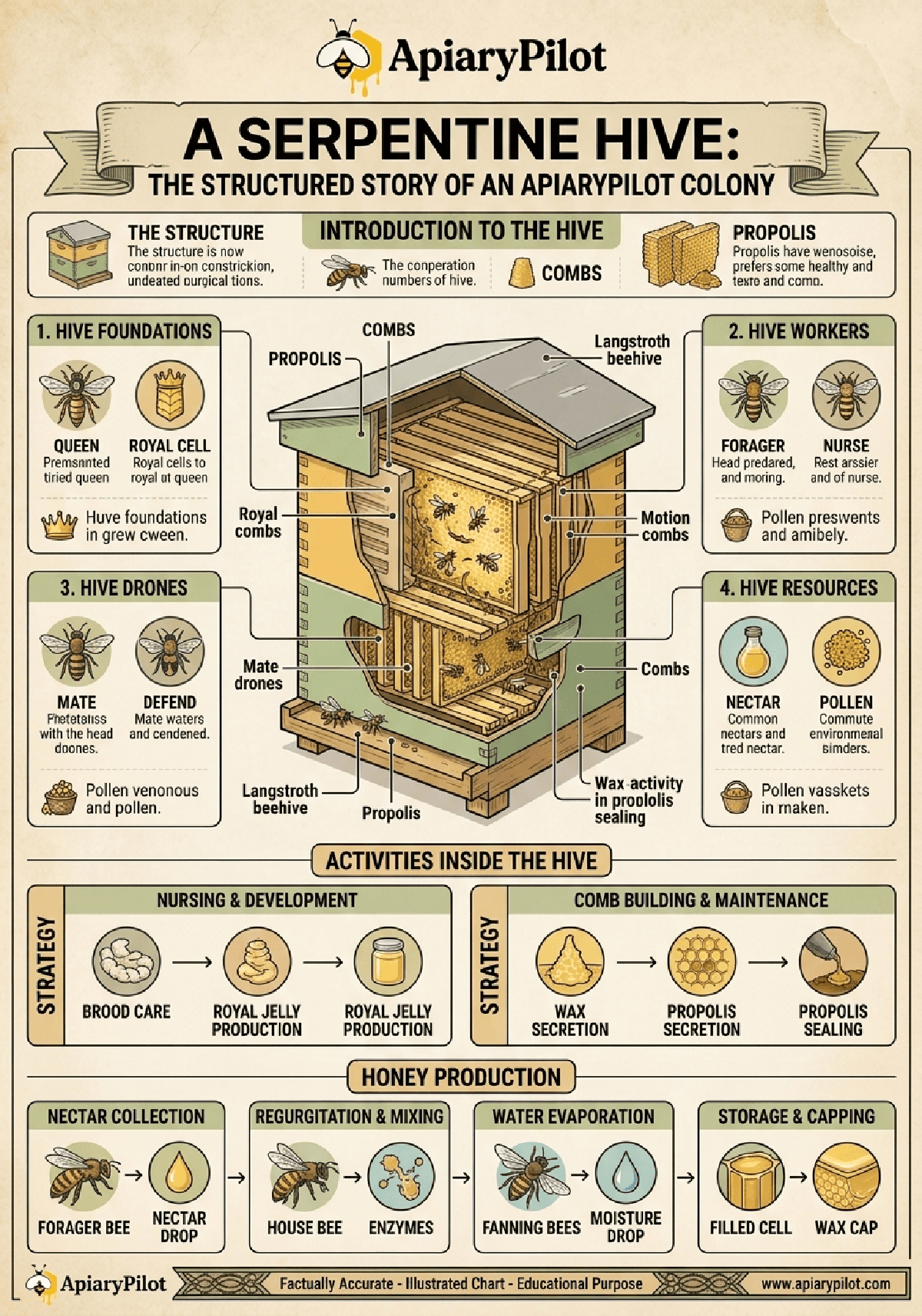 Anatomy Of A Beehive Visual Guide
